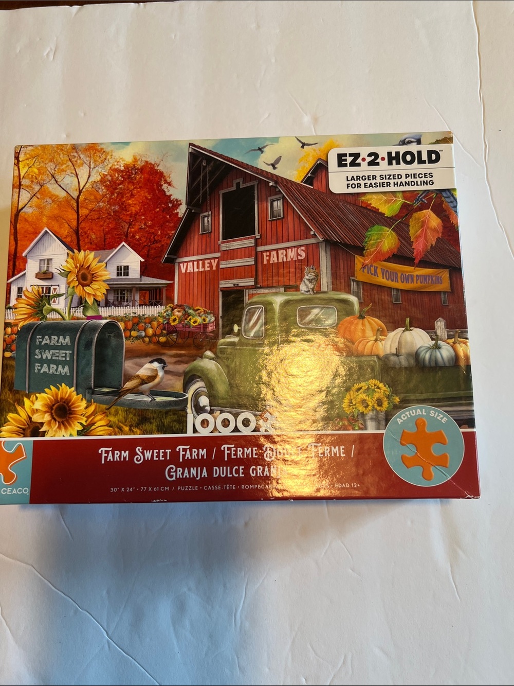 Farm Sweet Farm 1000-Piece Puzzle. Excellent used condition.